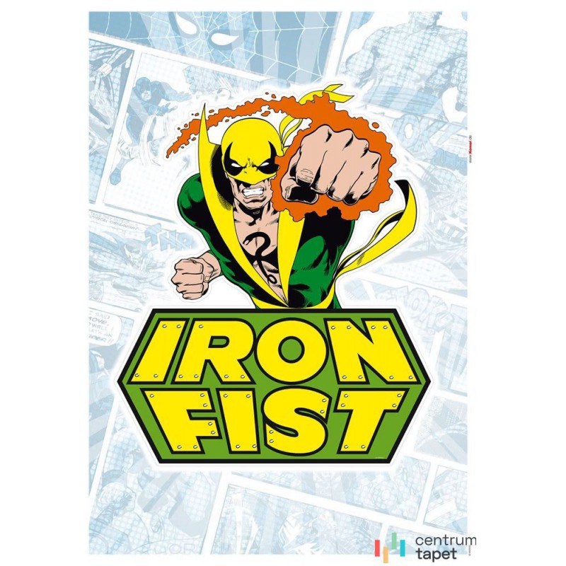 Naklejka na ścianę Iron Fist Comic Classic 1 Naklejka na ścianę Iron Fist Comic Classic 1