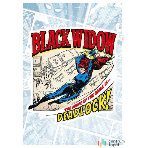 Naklejka na ścianę Black Widow Comic Classic 1