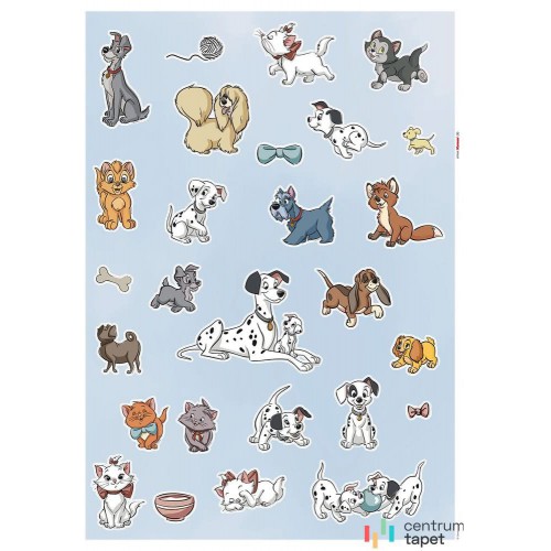 Naklejki na ścianę Disney Cats and Dogs 14099h