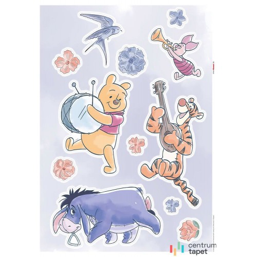 Naklejki na ścianę Winnie the Pooh - Flowers & Music 14108h