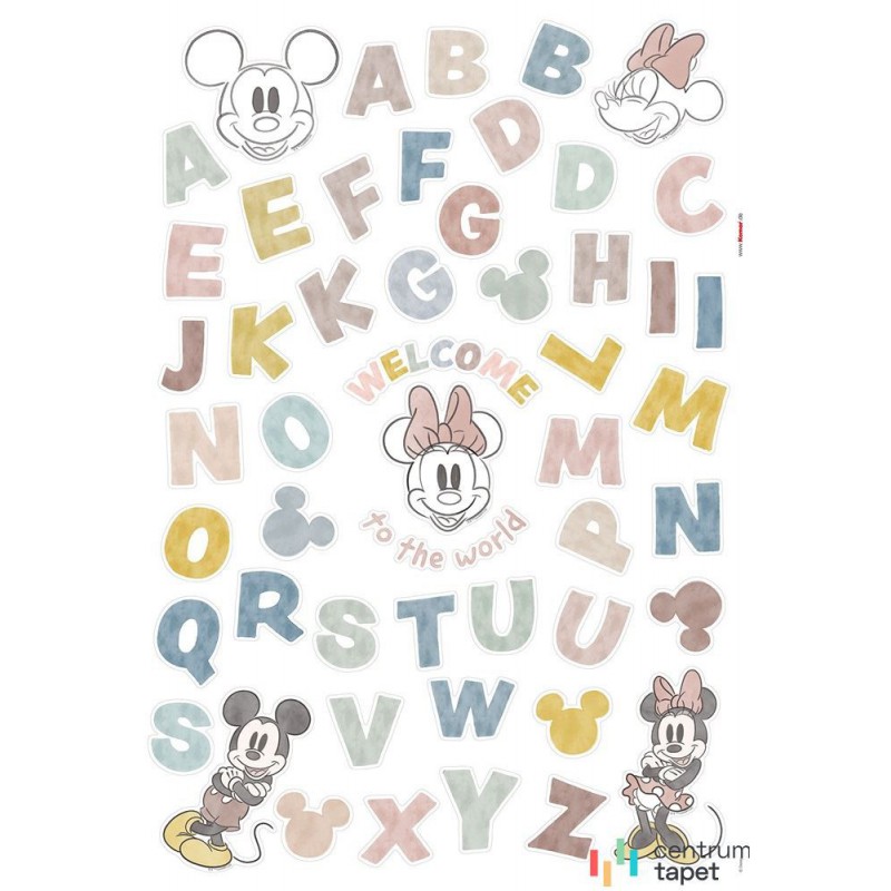 Naklejki na ścianę Mickey Alphabet 14110h