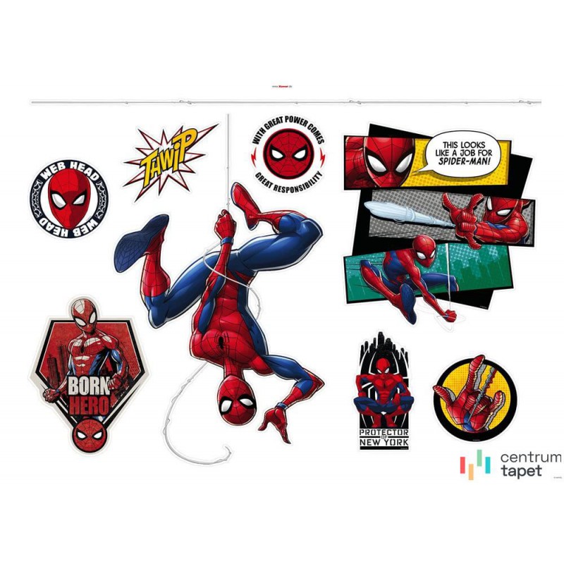 Naklejki na ścianę Spider-Man Web Head 14740h Naklejki na ścianę Spider-Man Web Head 14740h